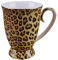 YBK Tech Tasse aus feinem Porzellan, Teetasse für Zuhause, Küche, Büro, Leopardenmuster