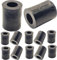 Schwarze Nylon-Abstandshalter aus Kunststoff (12 Stück) (M10/10 mm, 15 mm)