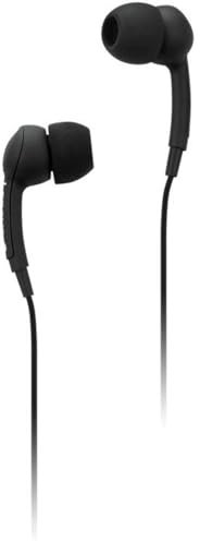 Lenovo 100 Auriculares de tapón con Cable - Aislamiento de Ruido, Micrófono, 3 tamaños de Orejeras, Bolso incluido, Negro