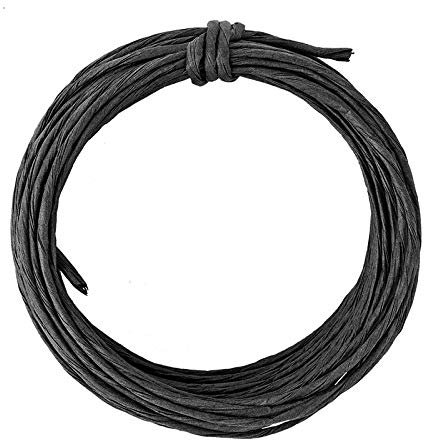 Ideen mit Herz Papierdraht zum Basteln | 10 m lang | Ø 3 mm (schwarz)