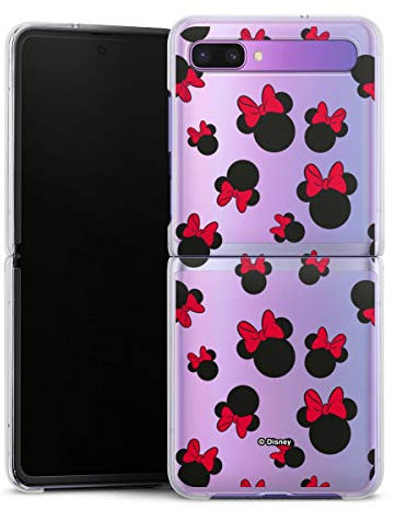 Hard Case kompatibel mit Samsung Galaxy Z Flip Schutzhülle transparent Smartphone Handy Hülle Maus Disney Mickey & Minnie Mouse