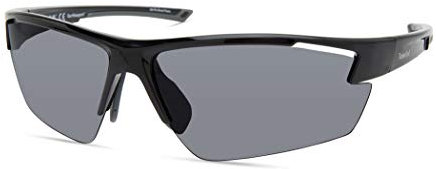 Timberland TBA9274 Occhiali, Nero Lucido, Lenti Polarizzate Fumo Uomo