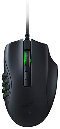 Razer Naga X Wired MMO Gaming Mouse: 18K DPI Optical Sensor - 2nd-gen Razer Optical Switch - Chroma RGB Lighting - 16 Programmable Buttons - 85g - Classic Black (Renewed)