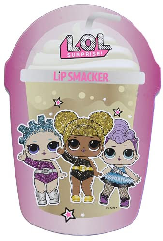 LOL Vanilla Frappe Cup 4PC Lip Balm Tin, assorted flavour Lip Balm Set for Kids, Trendy and Sparkling Tin Box with Lip balms for Girls, Gift for Girls