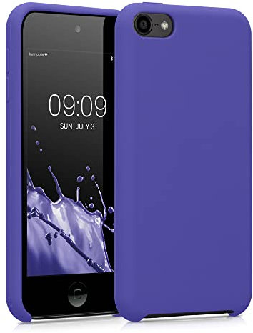 kwmobile Schutzhülle kompatibel mit Apple iPod Touch 6G / 7G (6. und 7.Generation) - Hülle Silikon gummiert - Cover Case in Blauviolett