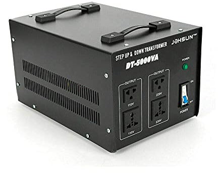 Spannungswandler Transformator, 110V⇋220V 5000W Kurzschlussschutz Converter Konverter Reiseadapter Voltage Wandler für Allen Elektronischen und Elektrischen Geräten