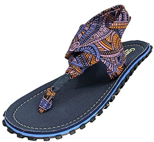 Gumbies Zehentrenner in Übergrößen Mehrfarbig 2617 Aztec große Damenschuhe, Größe:43