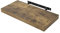 WOLTU Schweberegal Wandregal freischwebend Regal Wandboard Bücherregal Holz Board für Bücher, Bilder, Deko 40x23x3.8cm Vintagebraun RG9372hov