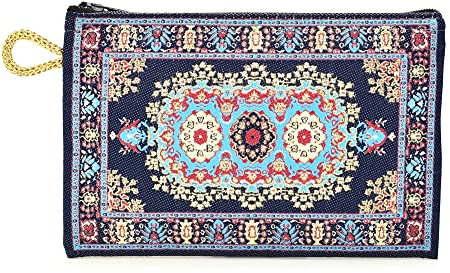 BDM - Monedero billetero turco Con Estampado 15x10 cm. - Azul Marino