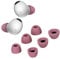 kwmobile Replacement Ear Tips Compatible with Samsung Galaxy Buds 2 Pro - Set of 6 - Memory Foam Eartips - Pastel Purple