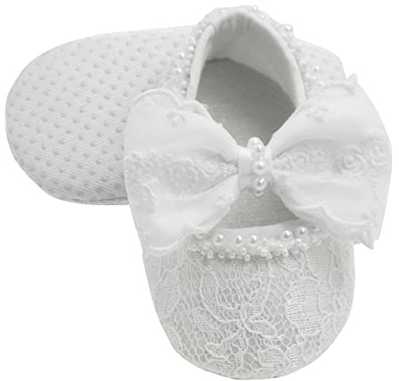 Nihao Baby Girl H-2-white Shoes Lace Mary-Jane-Flats 0-3 Months