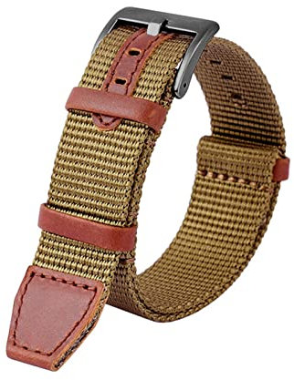 BANDKIT Nylon Armband Für HAMILTON H69439931 H69439411 Armband 20mm 22mm Marke Freizeit Uhrenarmbänder, 20 mm, Achat