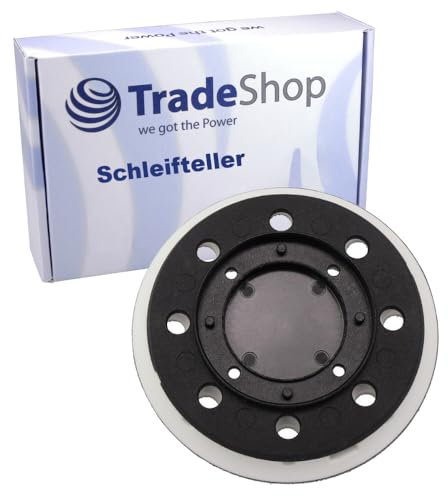 Trade-Shop Disco abrasivo de velcro, placa adhesiva, compatible con Festool ES 125, ETS 125, ETSC 125 EQ lijadora orbital sustituye a 492280