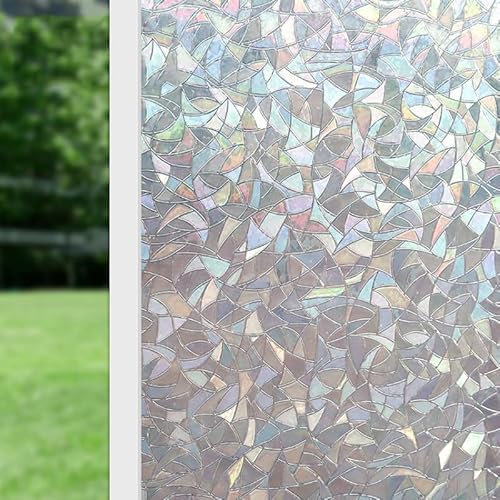 Qobobo Vinilos para Cristales Vinilo Opaco para Ventanas 60 x 200 cm Window Film Ventana Privacidad Vinilo Adhesivo Electrostaticos Cristal Pelicula Aislante Termico Ventanas Luna