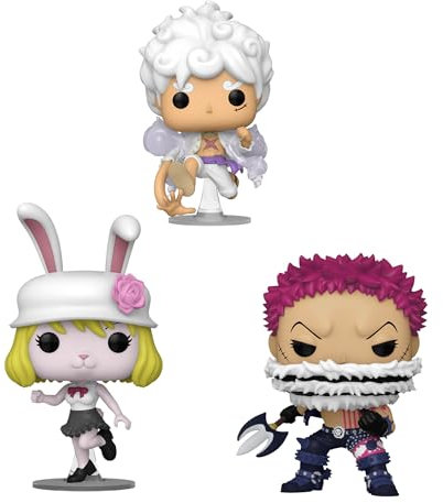 Funko Pop! One Piece 3er Set - Luffy Gear 5, Karotte und Katakuri