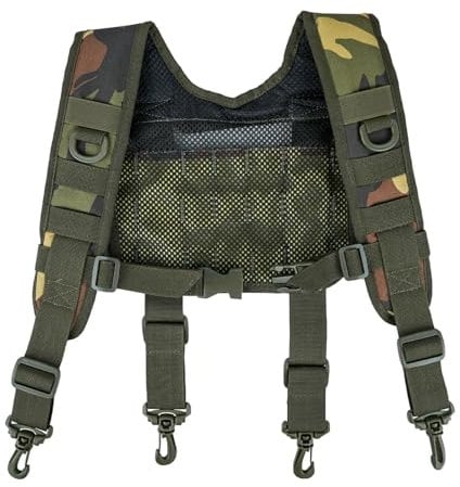 YUEZHAN Hosenträger Suspender Taktische Hosenträger Für Herren Outdoor H-Harness Duty Gürtel Hosenträger Werkzeuggürtel Hosenträger Oh001-Armygreen