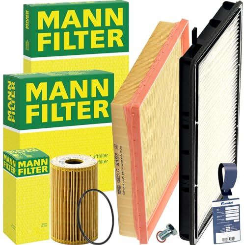 Mann-Filter Inspektionspaket | C2493 (LX500)+CU2835+HU715/4X+768.920.011+MN1801 Kompatibel mit 3 (E36),3 Cabriolet (E36),3 Coupe (E36),3 Touring (E36)