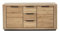 möbelando Sideboard >GRENO< Fronten in Wildeiche massiv geölt, Zeitlose Optik, in den Maßen ca. 163 x 80 x 40 cm (B/H/T) - mit optimalen Stauraum für Ihr Zuhause - Kommode Schrank Highboard