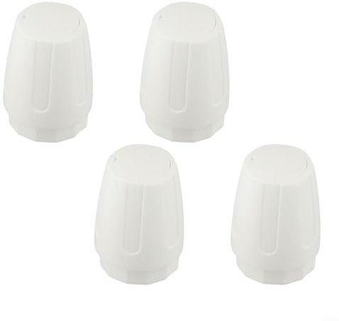 Besttoolifes Radiator Valve Cap - Plastic Vale Cap Easy Fit - Eliminate Risk Of Radiator - Replacement Valve Covers Pack Of 4(Long)