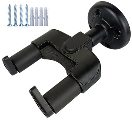 Colgador de pared para guitarra, soporte de pared para guitarra - Gancho para exhibición de instrumentos de pared para almacenamiento de guitarra,Se adapta a guitarras de todos los tamaños Diseño que