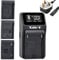 TAVT NP-FZ100 Battery Charger for Sony NP-FW50 NP-F970 NP-FM50 NP-FM70 FX3, FX30, A7 III, A7C, A7C R, A7C II, A9, A9 II, ZV-E1 ZV-E10 A7II A7RII A7SII A7R A5000 A6000 A6500 A6300, NEX-3, NEX-5