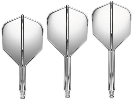 GOAT - Air Clear No6 Flights Inbetween, 3 Kunststoff Darts Flights Inkl. Schaft, Dart Zubehör