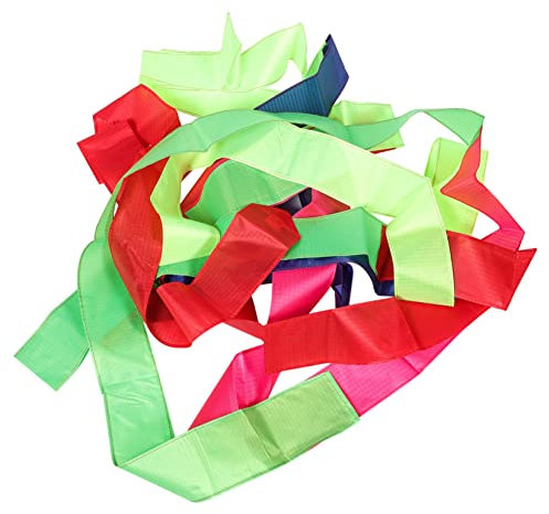Toyvian Bunte Drachen 15m Drachenschwanz Zubehör Nylon für Drachenfliegen im Freien Regenbogen Streamer für Outdoor Aktivitäten