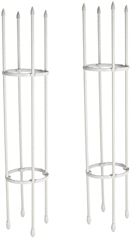 2 Sets Reben Kletterhilfe Balkon Outdoor Stahlrohr Pflanze Blume Gemüse Klettergerüst
