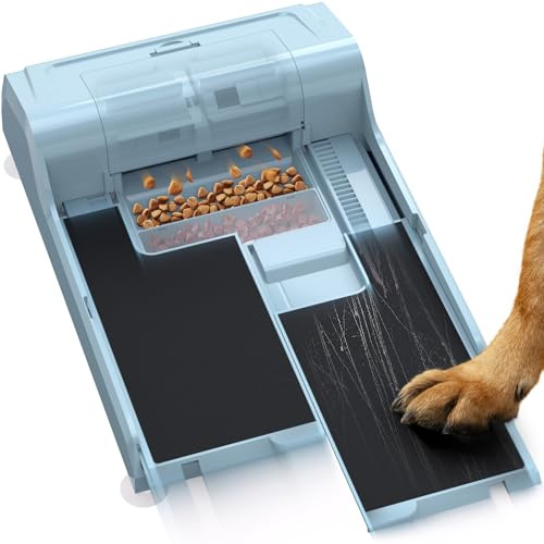WOWOOF PET Dog Nails Scratch Board - 2 in 1 Dog Scratch Pad with Treats Box, Double Non-Slip Design Doggie Nail Scratcher for Small and Large Dogs - 2 Sandpapers Included