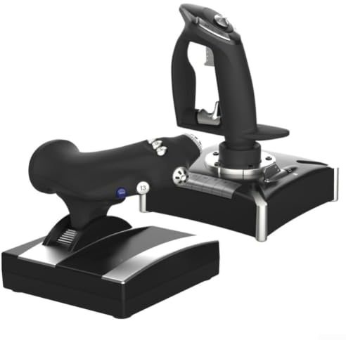 Palanca de mando de simulador de vuelo para PC para PS4 para Xbox, control dual para mango de gamepad de vuelo, agarre ergonómico de controlador de aviación ABS, juego de palanca de acelerador de