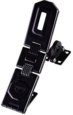 Squire DHH1 Henry Double Hinge Hasp and Staple, Black, One Size