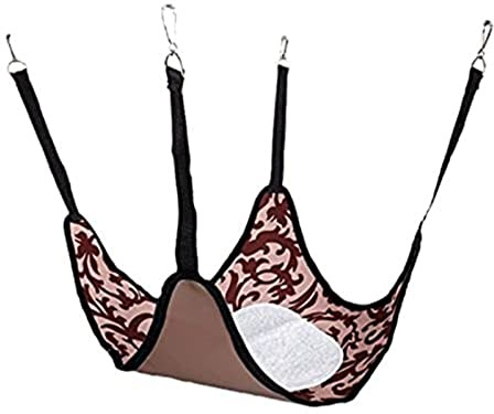 Little Friends Plain Hammock with Fleece Centre, Damask Brown