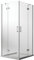 Idralite Box Doccia 90x90 CM H190 Trasparente MOD. Flip Anta + Anta AP. Battente