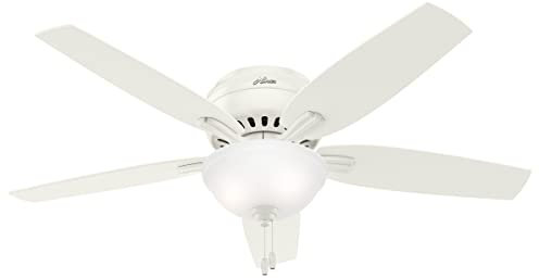 Hunter Newsome, Indoor, Ceiling Fan, with LED Light, 52 inch, Fresh White