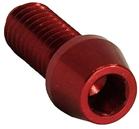 Fantic26 Alu Einstellschraube Schaltwerk Umwerfer M4 (rot, 10mm)