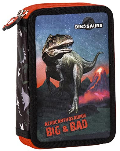 Unbekannt Dinosaurier Federtasche Dino Federmappe Federmäppchen Schlamper mit Inhalt