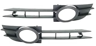 DIESEL Stoßstange Grill Gitter Lüftungsgitter Blende SET RECHTS + LINKS (schwarz, Faserverstärkter Kunststoff, PKW, Autoteile, Grill, 81310031, Schwarz)