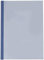 Leitz 177119 Thermobindemappe Leinenoptik, A4, Rückenbreite 3 mm, 25 Stück, blau