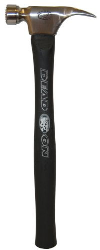 Dead On Tools DOC-24 Straight Handle Framing Hammer, 24 Ounce, Chrome