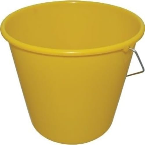Jantex Cd805 rond Plastique seaux, capacité : 10 l, Jaune