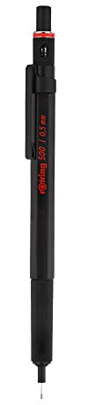 rOtring 1904725 500-Feinminenstift, 0,5 mm, schwarzer Schaft
