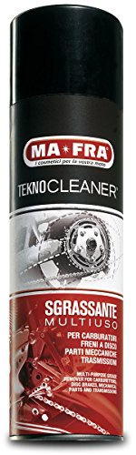 Mafra Teknocleaner Mehrzweck-Fettlöser für Motorräder, löst schnell Fettrückstände, ideal für die Vorwäsche von Motoren, Reinigung von Vergasern, Scheibenbremsen und mechanischen Teilen, Format 500 ml