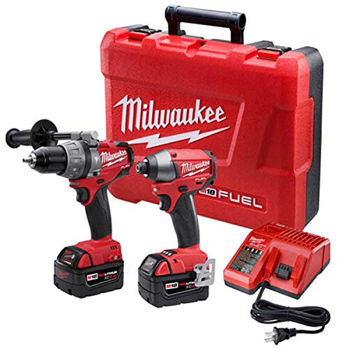 Herramientas eléctricas Milwaukee 2997-22, kit de taladro percutor/destornillador de impacto