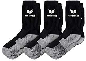 Erima Unisex 3er Pack Sportsocken (2181901), schwarz, 47-50