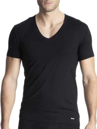 CALIDA Cotton Code T-Shirt Herren | V-Neck, weiche Baumwollqualität und glatte Verarbeitung mit perfekter Passform