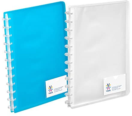 Viquel - 2 Porte-Vues A4 60 Vues avec Pochettes Amovibles GEODE Format A4 PROPYGLASS