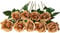 DuHouse 10 Stück künstliche Rosen Seidenblumen Fake Rose 54cm einzelnen Langen Stiel künstlich Blumen Bouquet für Brautstrauß Arrangement Hochzeit Tafelaufsatz Party Haus Küche Dekor(Kaffee)