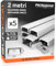 5x Profili da 2 metri (10mt) in Alluminio grigio per Strisce LED Schermatura Opaca ingombro max striscia led 21.5mm - 23.5 x 9.8
