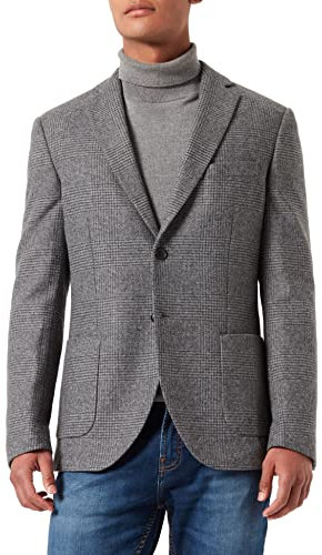 SELECTED HOMME BLACK SLHSLIM-WES BLZ B Noos Blazer, Gris/Carreaux : Gris, 46