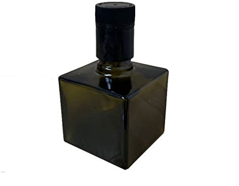 10 Bottiglie Bottiglia bottiglietta per olio segnaposto bomboniera assaggio olio 200 ml con tappo anti rabbocco (GIULIA 200 ML QUADRA)